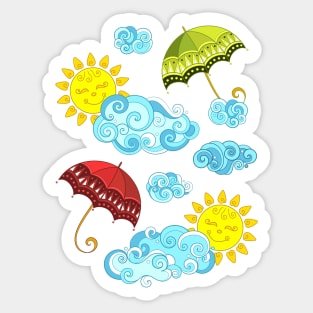 Fairytale Weather Forecast Print Sticker